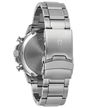 Load image into Gallery viewer, Silver watch with metal band on a white background