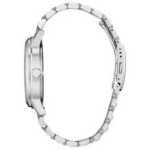 Load image into Gallery viewer, Close-up of a silver watch band on a white background
