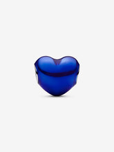 Load image into Gallery viewer, Pandora Metallic Deep Blue Heart Charm