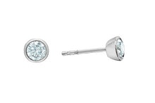 Load image into Gallery viewer, Bezel Set Lab Grown Diamond Studs Fifth Avenue Jewellers Kamloops BC
