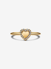 Load image into Gallery viewer, Pandora Engravable Heart Halo Ring