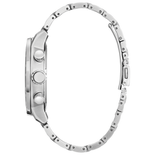 Load image into Gallery viewer, Close-up of a silver watch band on a white background