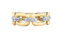 Load image into Gallery viewer, Chain Link Diamond Accented Ring Fifth Avenue Jewellers
