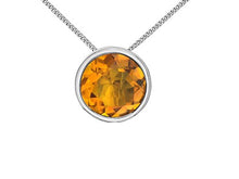 Load image into Gallery viewer, Citrine Slider Necklace Fifth Avenue Jewellers