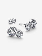 Load image into Gallery viewer, Pandora Embracing Halo Stud Earrings