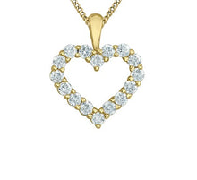 Load image into Gallery viewer, Diamond Lined Heart Necklace Fifth Avenue Jewellers