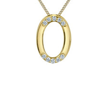Load image into Gallery viewer, Diamond Oval Pendant Necklace Fifth Avenue Jewellers