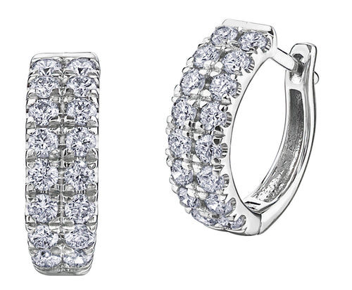 Diamond Paved Huggie Earrings Fifth Avenue Jewellers