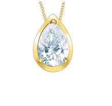 Load image into Gallery viewer, Droplet Picture Frame Pendant Necklace Fifth Avenue Jewellers