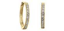 Load image into Gallery viewer, Classic Diamond Hoops in Yellow Gold .05ct Fifth Avenue Jewellers