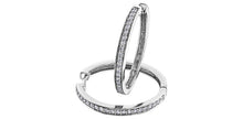 Load image into Gallery viewer, Classic Diamond Hoops in White Gold .50ct Fifth Avenue Jewellers