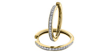Load image into Gallery viewer, Classic Diamond Hoops in Yellow Gold .25ct Fifth Avenue Jewellers