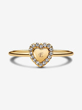 Load image into Gallery viewer, Pandora Engravable Heart Halo Ring