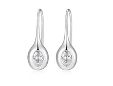 Load image into Gallery viewer, Fishhook Drop Earrings Sterling Silver Fifth Avenue Jewellers