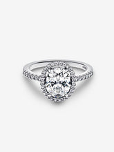 Load image into Gallery viewer, Pandora Oval Sparkling Halo Statement Ring