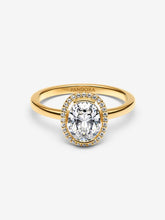 Load image into Gallery viewer, Pandora Oval Sparkling Halo Ring