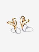 Load image into Gallery viewer, Pandora Essence Organically Shaped Heart Hoop Earrings