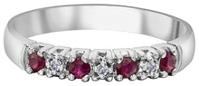 Load image into Gallery viewer, Gemstone And Diamond Band Ruby Fifth Avenue Jewellers