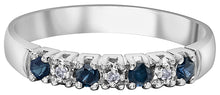 Load image into Gallery viewer, Gemstone And Diamond Band Sapphire Fifth Avenue Jewellers