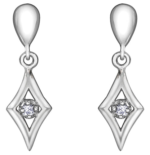 I Am Canadian Diamond Drop Earrings Fifth Avenue Jewellers