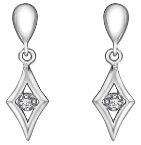 I Am Canadian Diamond Drop Earrings Fifth Avenue Jewellers