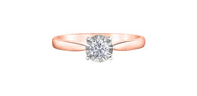 Load image into Gallery viewer, Illuminaire Diamond Solitaire Ring Fifth Avenue Jewellers