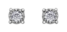 Load image into Gallery viewer, Illuminaire Diamond Studs in White Gold Fifth Avenue Jewellers