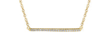 Load image into Gallery viewer, Large Diamond Bar Necklace in Yellow Gold Fifth Avenue Jewellers
