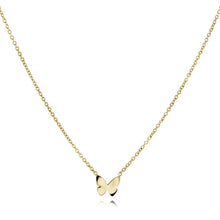 Load image into Gallery viewer, Gold butterfly necklace on a white background
