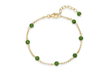 Load image into Gallery viewer, Nephrite Jade Station Bracelet Fifth Avenue Jewellers