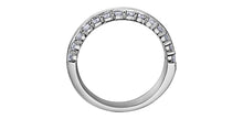 Load image into Gallery viewer, profile of offset diamond ring