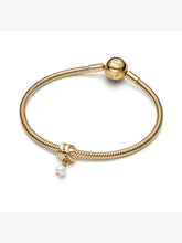 Load image into Gallery viewer, Pandora Treated Freshwater Cultured Pearl Ribbon Charm