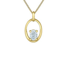 Load image into Gallery viewer, Open Oval Pendant Necklace Fifth Avenue Jewellers