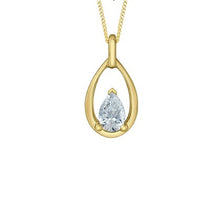 Load image into Gallery viewer, Openwork Pear Pendant Necklace Fifth Avenue Jewellers