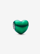 Load image into Gallery viewer, Pandora Metallic Green Heart Charm Fifth Avenue Jewellers