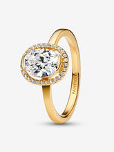 Load image into Gallery viewer, Pandora Oval Sparkling Halo Ring Fifth Avenue Jewellers