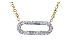 Load image into Gallery viewer, Pavé Open Link Necklace Fifth Avenue Jewellers