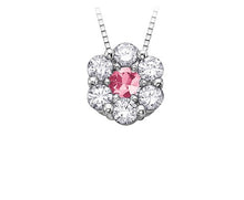 Load image into Gallery viewer, Pink Sapphire and Diamond Necklace Fifth Avenue Jewellers