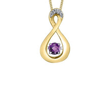 Load image into Gallery viewer, Yellow Gold Pulse Birthstone Necklace
