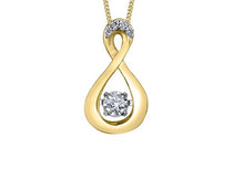 Load image into Gallery viewer, Yellow Gold Pulse Birthstone Necklace