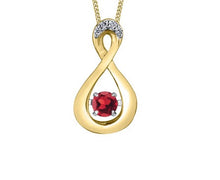 Load image into Gallery viewer, Yellow Gold Pulse Birthstone Necklace