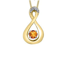 Load image into Gallery viewer, Yellow Gold Pulse Birthstone Necklace