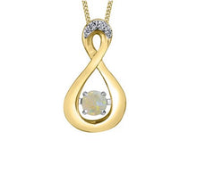 Load image into Gallery viewer, Yellow Gold Pulse Birthstone Necklace