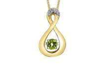 Load image into Gallery viewer, Yellow Gold Pulse Birthstone Necklace