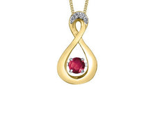 Load image into Gallery viewer, Yellow Gold Pulse Birthstone Necklace
