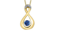 Load image into Gallery viewer, Yellow Gold Pulse Birthstone Necklace