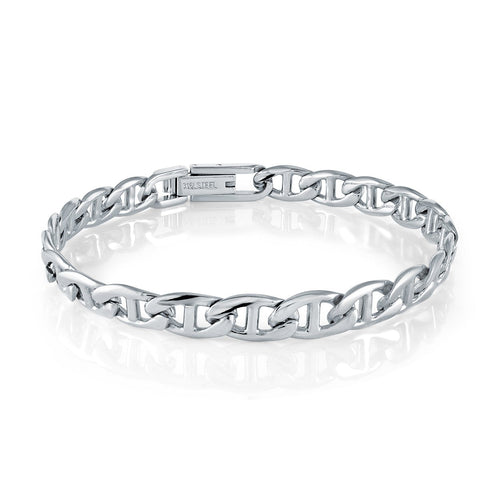 Stainless Steel Mariner Link Bracelet Fifth Avenue Jewellers
