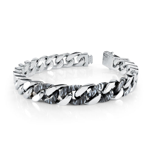 Stainless Steel & Matte Acetate Bracelet Fifth Avenue Jewellers