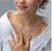 Load image into Gallery viewer, Diamond Swag Stud Earrings