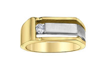 Load image into Gallery viewer, Two Tone Canadian Diamond Accented Band Fifth Avenue Jewellers Kamloops BC